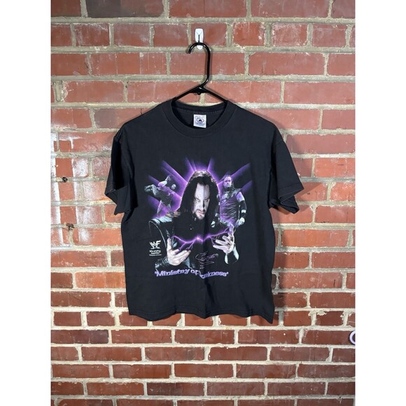 Vintage 1999 WWF The Undertaker Ministry Of Darkness Shirt Youth XL (18-20)
